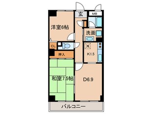 グレ―ス堀田の物件間取画像